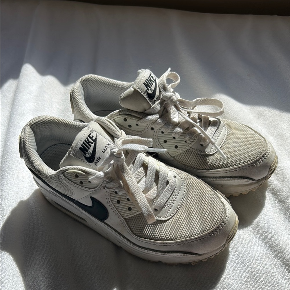 Nike Air Max White and Black Shoes
